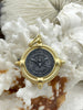 Image of French Bee Replica Coin, Reproduction Bee Coin, Bee Pendant, Bee Necklace, Gold Coin, Bee Jewelry, Coin Jewelry, five bezel colors Fast Ship