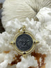 Image of French Bee Replica Coin, Reproduction Bee Coin, Bee Pendant, Bee Necklace, Gold Coin, Bee Jewelry, Coin Jewelry, five bezel colors Fast Ship