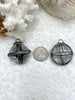 Image of Soldered Crystal Pendants and charms. Cross Soldered Charm, 4 Styles of Pendants, 2 colors of soldering, Clear Crystal. Fast Shipping