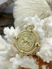 Image of Horse Coin Reproduction, Horse Pendant, Gold Coin, Horse Coin, Equestrian Pendant, Equestrian Coins, Horse Pendant, 2 bezel colors Fast Ship