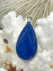 Image of Natural Stone Teardrop Pendant with Wrapped Silver Bezel, Silver plated Brass Bezel, 3 Stone Colors to choose from, Stone Pendant, Fast Ship