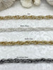 Image of Textured Chunky Triple Link Chain, Multilink Chain Oval, Statement Chain sold by the foot 13mm x 9.4mm. 4 finishes available. Fast Ship