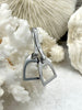 Image of Equestrian Stirrup Pendant High Quality Brass Equestrian Pendant, Stirrup Charm, Equestrian Charm Horse Jewelry, 3 Finishes Fast Ship.