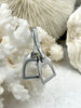 Image of Equestrian Stirrup Pendant High Quality Brass Equestrian Pendant, Stirrup Charm, Equestrian Charm Horse Jewelry, 8 Finishes Fast Ship.