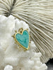 Image of Heart Shaped Enamel and Gold Spike Pendants, Enamel and Gold Plated Brass, 3 Colors, Pink, Blue, or White, 20mm x 18mm x 2.5mm. Fast Ship.