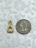 Image of Equestrian Stirrup Pendant High Quality Equestrian Pendant, Zinc Alloy Stirrup Charm, Equestrian Charm Horse Jewelry, 7 Finishes, Fast Ship.
