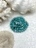 Image of Peruvian Turquoise Mixed Opal Hand Knotted Necklace,16", Rondelle Stones 8.5mmx5mm w/Gold orSilver Finished Ends, Candy Necklace, Fast Ship
