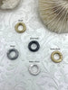 Image of Textured Zinc Alloy Round Spring Ring Clasp, Spring Gate Clasp, 15mm Clasp, Spring Gate Clasp, Spring Gate Pendant, 5 Colors, Fast Ship
