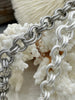 Image of Chunky Double Loop Rolo Cable Chain Textured sold by the foot 12mm X 2mm Thick. Electroplated Base Metal Double Ring Rolo 6 Finish Fast ship