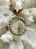 Image of Zinc Alloy Spring Clasp with CZ, 25mm Clasp, Round Easy Open Spring Gate Clasp, Necklace Building, Round CZ Charm Holder, Fast Ship