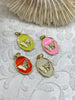 Image of Colorful Enamel and Gold Butterfly Pendants with CZ, Gold Butterfly Charm, 9 Colors, Enamel and Gold Plated Brass Pendants, Fast Ship.