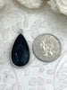Image of Natural Stone Teardrop Pendant with Wrapped Silver Bezel, Silver plated Brass Bezel, 4 Stone Colors to choose from, Stone Pendant, Fast Ship