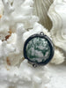Image of Soldered Natural Stone Pendants/Connectors, Round Stone Pendants with Gunmetal Soldering, Comes in 6 Natural Stone Styles, Fast Ship.