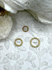 Image of Jump Rings Textured Matte Gold, 4mm, 6mm, or 8mm, Pack of 10, Brass Thin Gauge, OPEN Ring, 18 GA (1mm) Sturdy Jump Rings, Fast Ship