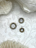 Image of Jump Rings Textured Bronze/Burnished Gold, 4mm, 6mm, or 8mm,PK of 10,Brass Thick Gauge,OPEN Ring,Heavy 12 GA(2mm)Sturdy Jump Rings,Fast Ship
