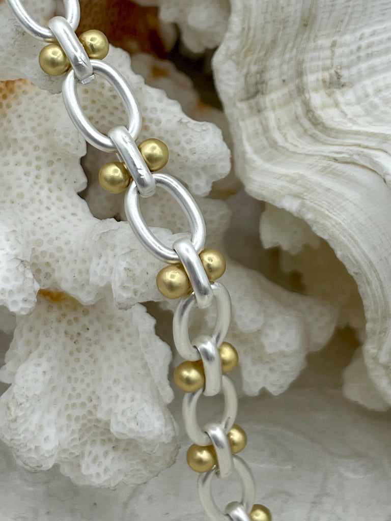 Mix Link Chain Mixed Link Mixed Metal Cable Chain, Sold by the foot. Electroplated ...