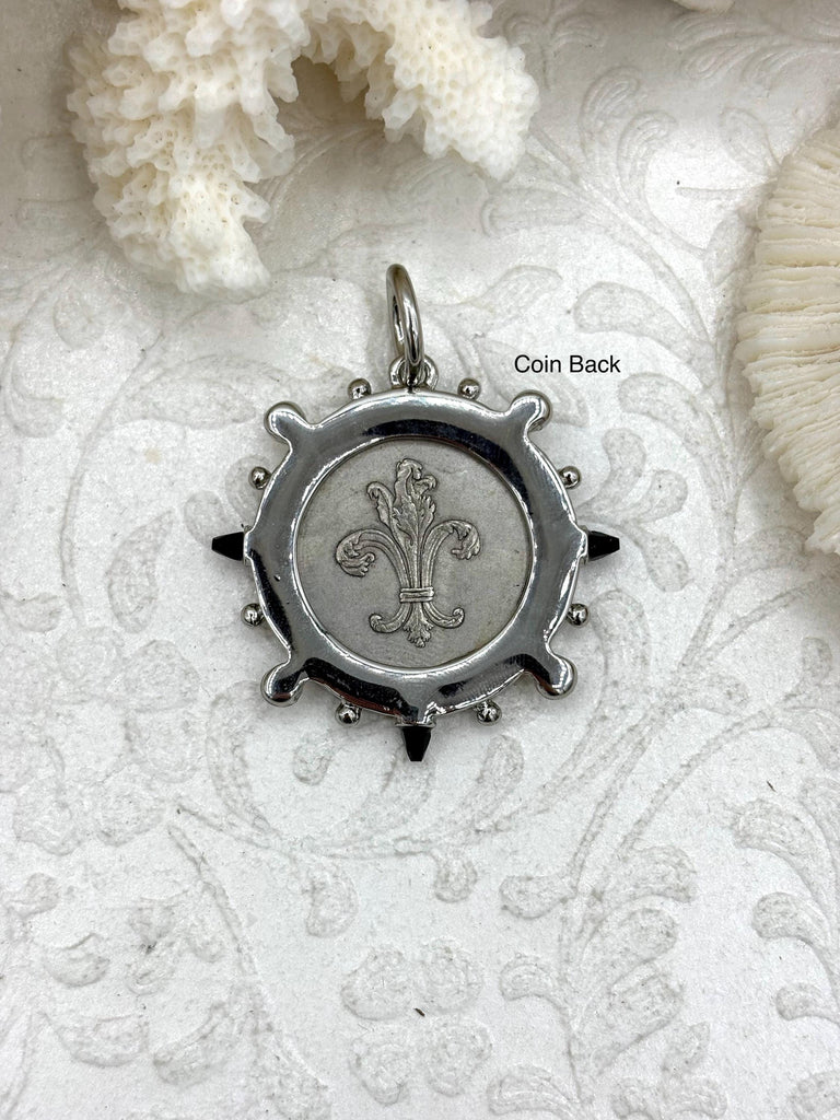 Reproduction Coin Pendant, Morgan Peace Dollar Pendant 50mm