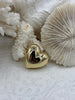 Image of Brass Heart Charm/Pendants, Heart Pendants, Heart Gold or Silver Plated, 2 sizes, Plated Brass Charms, Small or Large. Fast Ship