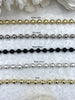 Image of Brass 8mm Ball Chain, Bulky Chain, Chunky Chain, 5 Finishes, Plated over Brass. Chunky Gold Chain, HIGH QUALITY. Fast Ship