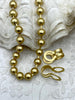 Image of Brass 8mm Ball Chain, Bulky Chain, Chunky Chain, 5 Finishes, Plated over Brass. Chunky Gold Chain, HIGH QUALITY. Fast Ship