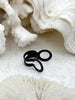 Image of Matte Black Ball Chain Connectors, Individually or Sets, 3 Sizes, 2.3mm, 4mm, 8mm, Made of Plated Brass Connectors, Chain Sold Separately.