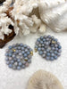 Image of Peruvian Pale Grey/Purple Opal Hand Knotted Necklace, 17" Long, Round Stones, Approx 10mm with Gold Finished Ends, Candy Necklace,Fast Ship