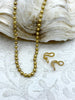 Image of Ball Chain Brass High Quality, 2 Sizes 2.3mm or 4mm, 5 Finishes, 2 Connectors Included Per 2 Feet, Chain Sold by the Foot, Fast Ship