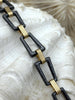 Image of Mixed Metal Textured Cable Chain, by the foot. Lg Link 16mm x 11mm Sm link 10mm x 3mm, Electroplated Zinc Alloy, 2 styles, Fast ship