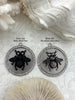 Image of Bumble Bee Pendant with CZ, Round Bee Charm, Bumble Bee Charm, Mixed Metal Bumble Bee, 2 Styles, Zinc Alloy, Cubic Zirconia, Fast Ship