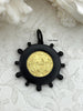 Image of Queen Elizabeth II Coin Pendant, Gold Queen Elizabeth Replica Coin, Royal Coin Pendant, Vintage Coin, Reproduction Coin, Fast Ship
