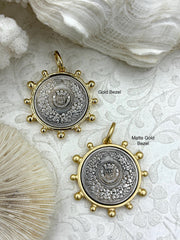 French Coin Pendant, French Union Horticole De Dison, Replica Coin with Bezel,  French Medal, French Medallion Art Deco Coin, Fast Ship