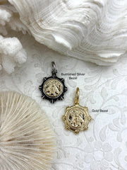 French Bee Replica Coin, Reproduction Bee Coin, Bee Coin Pendant, Coin, Bee Jewelry, Gold Coin pendant, Petite Coin, 2 bezel color Fast Ship