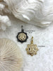 Image of French Bee Replica Coin, Reproduction Bee Coin, Bee Coin Pendant, Coin, Bee Jewelry, Gold Coin pendant, Petite Coin, 2 bezel color Fast Ship