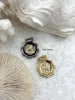 Image of French Bee Replica Coin, Reproduction Bee Coin, Bee Coin Pendant, Coin, Bee Jewelry, Gold Coin pendant, Petite Coin, 2 bezel color Fast Ship