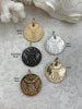Image of Champagne Coin Pendant, Bley Frères, Champagne Token Reproduction 28mm, French Coin Pendant, Champagne Medallion 5 Finishes. Fast Ship