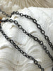 Image of Small Cable Chain Smooth Oval sold by the foot. 3.5mm x 5mm. Wire 1mm. Electroplated base metal, Gunmetal. Fast ship
