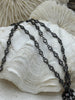 Image of Dainty Gunmetal chains, Plated Brass Chain, Clear CZ Chain, Round CZ Chain, By the Foot, Fast Ship