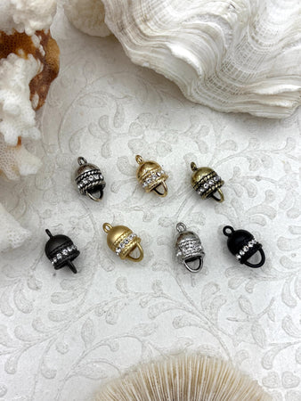 CZ Micro Pave Connector Charm, Clear CZ Pave Connector, Double Hole Connector, Zinc Alloy Finding with Cubic Zirconia, 7 colors. Fast Ship
