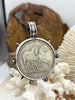 Image of Belgium Hainaut Horse Coin Pendant, Double Horse Coin, Coin Bezel, French Coin, Art Deco Coin, Silver Coin, 4 Styles. Fast Ship