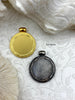 Image of Reproduction Horse Riding Coin Pendant 30mm, Gold or Burnished Silver, Reproduction Horse Coin Pendant with Bale, Equestrian Coin, Fast Ship