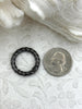 Image of Zinc Alloy Spring Clasp, 24mm Clasp, Textured Round Easy Open Spring Gate Clasp, Necklace Building, Circle Ring, Charm Holder, Fast Ship