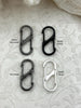 Image of Alloy Spring Clasp, Double S Hook Spring Clasp. Easy Open Spring Gate, Gate Clasp, Necklace Building, Charm Holder, 32m x 14mm WHOLESALE