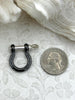 Image of Zinc Alloy 2 Tone U Lock Clasp W/ Screw, U Shape Shackle,2 Tone Marine Shackle, Horseshoe Clasp, Anchor Carabiner, Anchor Shackle. Fast Ship