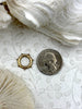 Image of Brass Snap Clasp, Snap Circle with Dots, Round Snap Ring, Snap Gate Clasp, Necklace Building Extender, Charm Holder, FastShip WHOLESALE