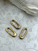 Image of Spring Gate Clasp Brass ,Gate Clasp, Push Clasp, Spring Gate Oval. Spring Clasp, Spring Gate Pendant. Necklace Building Extender Fast Ship