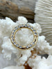 Image of Zinc Alloy Spring Clasp with CZ, 25mm Clasp, Round Easy Open Spring Gate Clasp, Necklace Building, Round CZ Charm Holder, Fast Ship