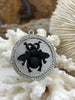 Image of Bumble Bee Pendant with CZ, Round Bee Charm, Bumble Bee Charm, Mixed Metal Bumble Bee, 2 Styles, Zinc Alloy, Cubic Zirconia, Fast Ship