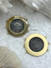 Image of REGNE Burnished Silver Coin, 3 Bezel Colors, French Reproduction Coin, Plated Brass and Zinc Alloy, French Art Deco Coin, Fast Ship