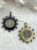 Image of French Coin Pendant, French Union Horticole De Dison, Replica Coin with Bezel, French Medal, French Medallion Art Deco Coin, Fast Ship