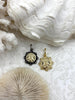 Image of French Bee Replica Coin, Reproduction Bee Coin, Bee Coin Pendant, Coin, Bee Jewelry, Gold Coin pendant, Petite Coin, 2 bezel color Fast Ship